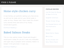 Tablet Screenshot of food2please.com